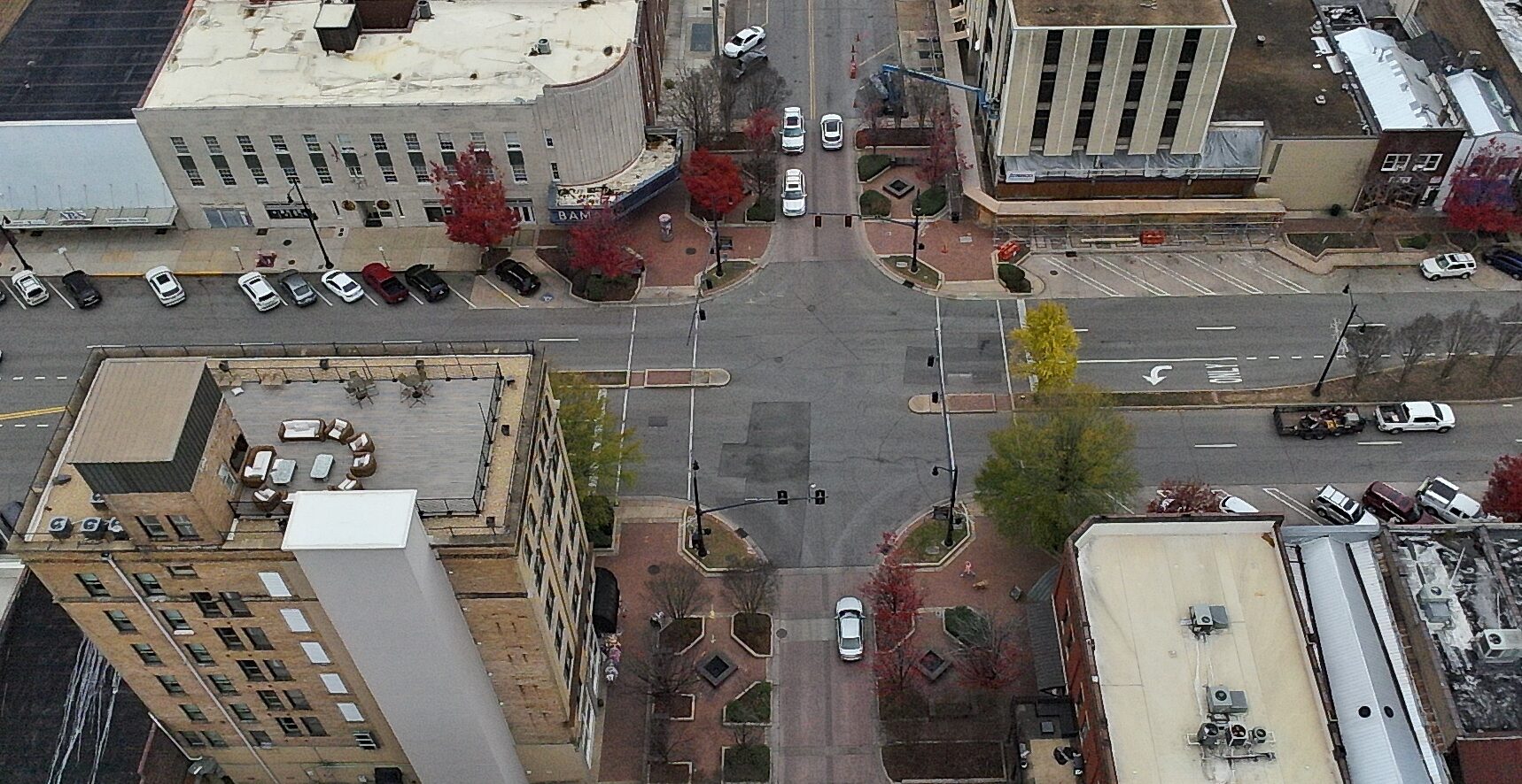 Areal View of Greensboro and University